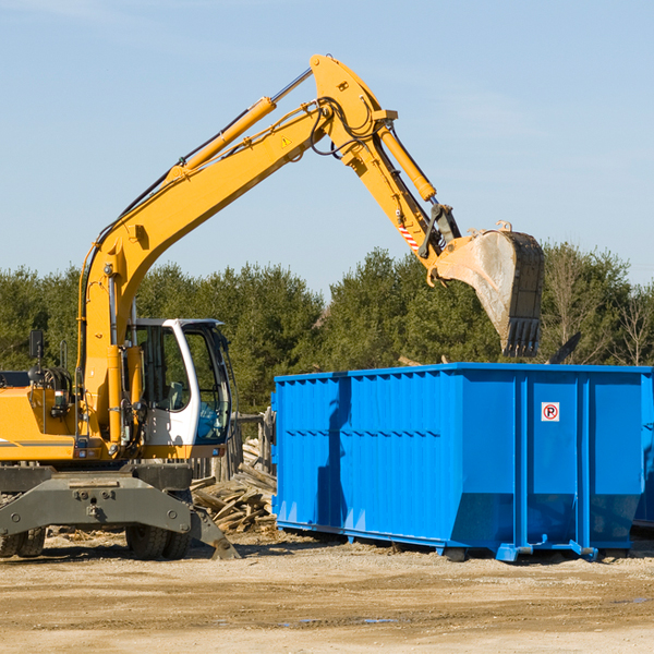 are there any restrictions on where a residential dumpster can be placed in New Glarus